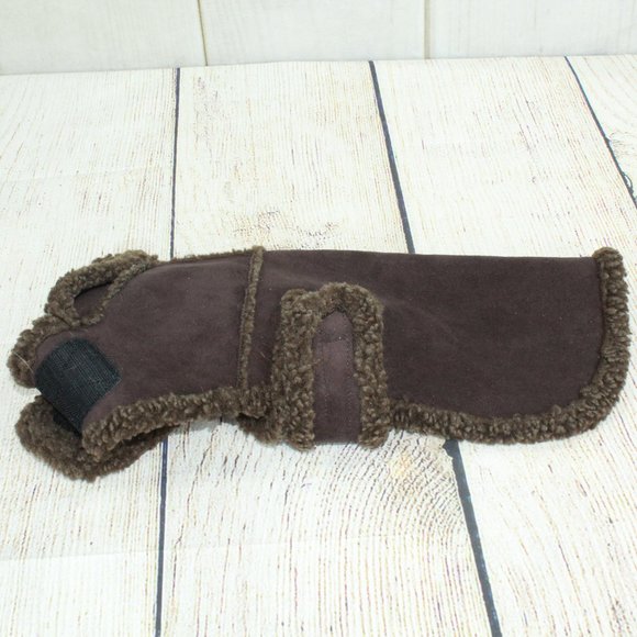 LL Bean Pet Brown Polyester Faux Fur Insulated Dog - Picture 4 of 9